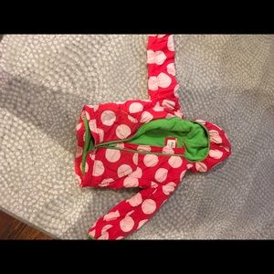 Mini boden size 5-6 fleece lined jacket.